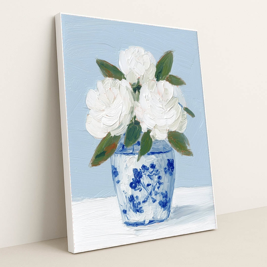 Coastal Bloom by Lila Thorne - White Frame Stretchiez