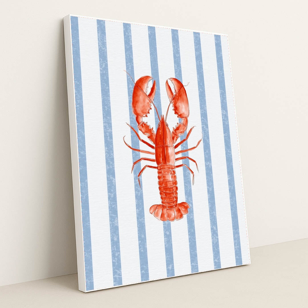 Coastal Crustacean Chic by Lila Thorne - White Frame Stretchiez