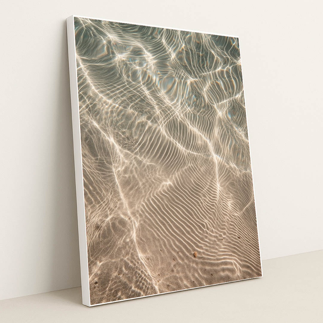 Coastal Refraction by Mistline - White Frame Stretchiez