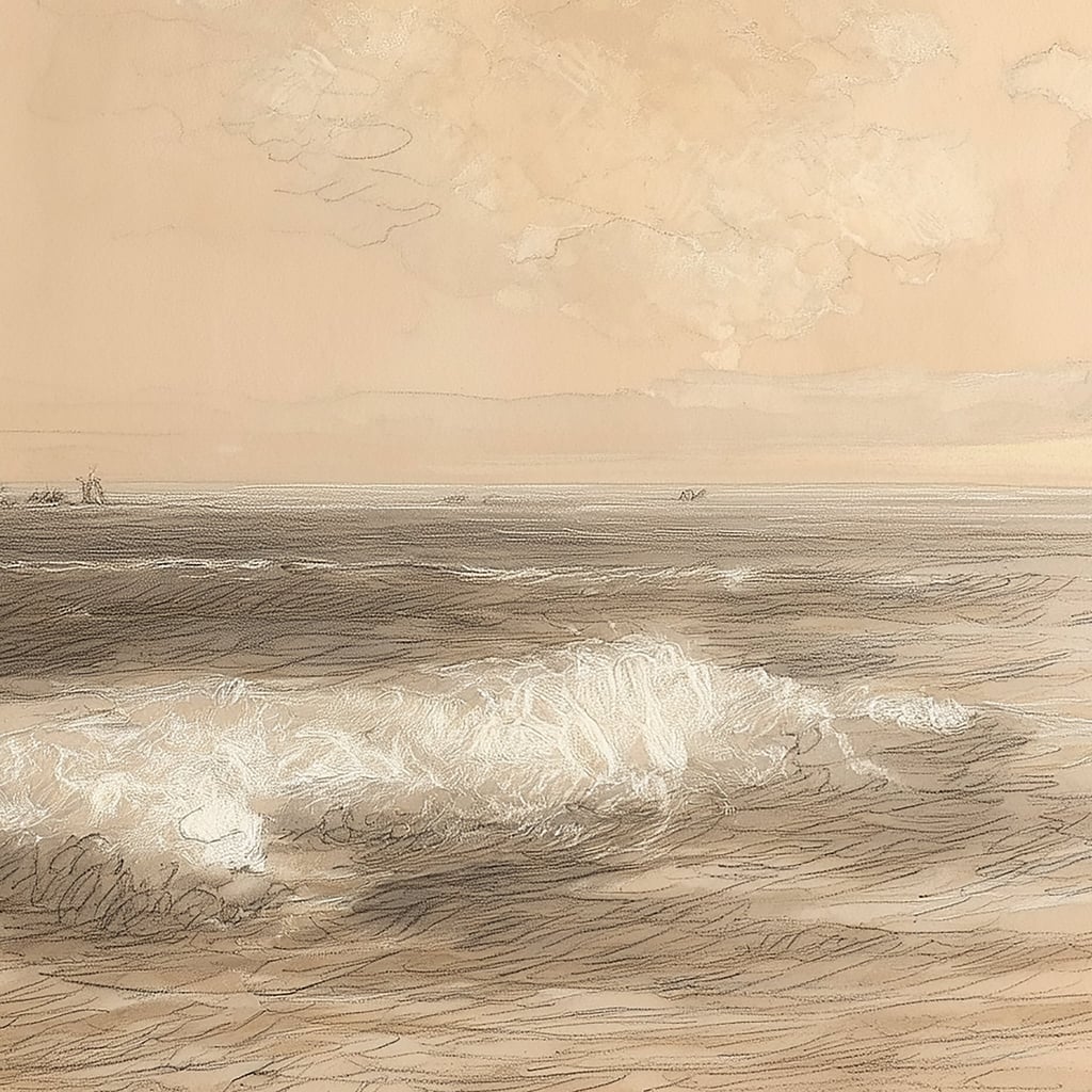 Coastal Sketch by Jade Morgan
