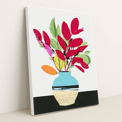 Coastal Vase by Wall Gusto™ - White Frame Stretchiez