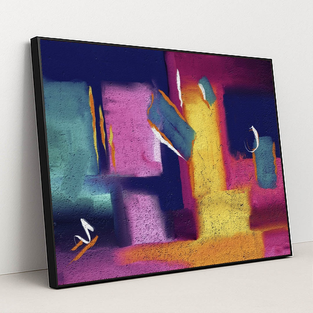 Colorful Composition by Steve Johnson - Black Frame Stretchiez