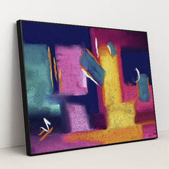 Colorful Composition by Steve Johnson - Black Frame Stretchiez