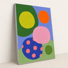 Pebbles That Dream in Color by Melissa King - Silver Frame Stretchiez