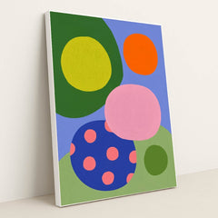 Pebbles That Dream in Color by Melissa King - White Frame Stretchiez