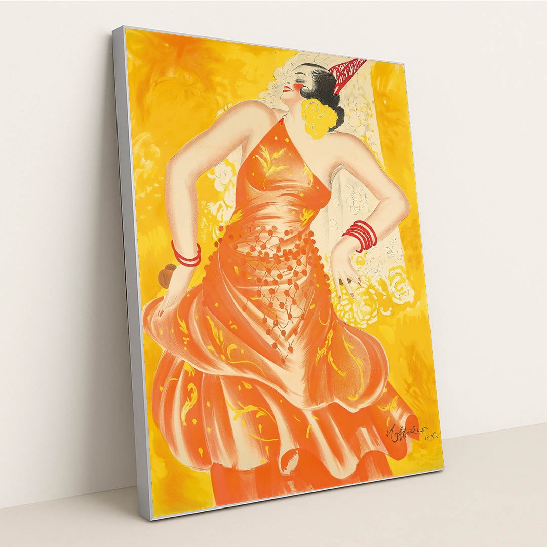 Conchita Supervia (1932) by Leonetto Cappiello - Silver Frame Stretchiez