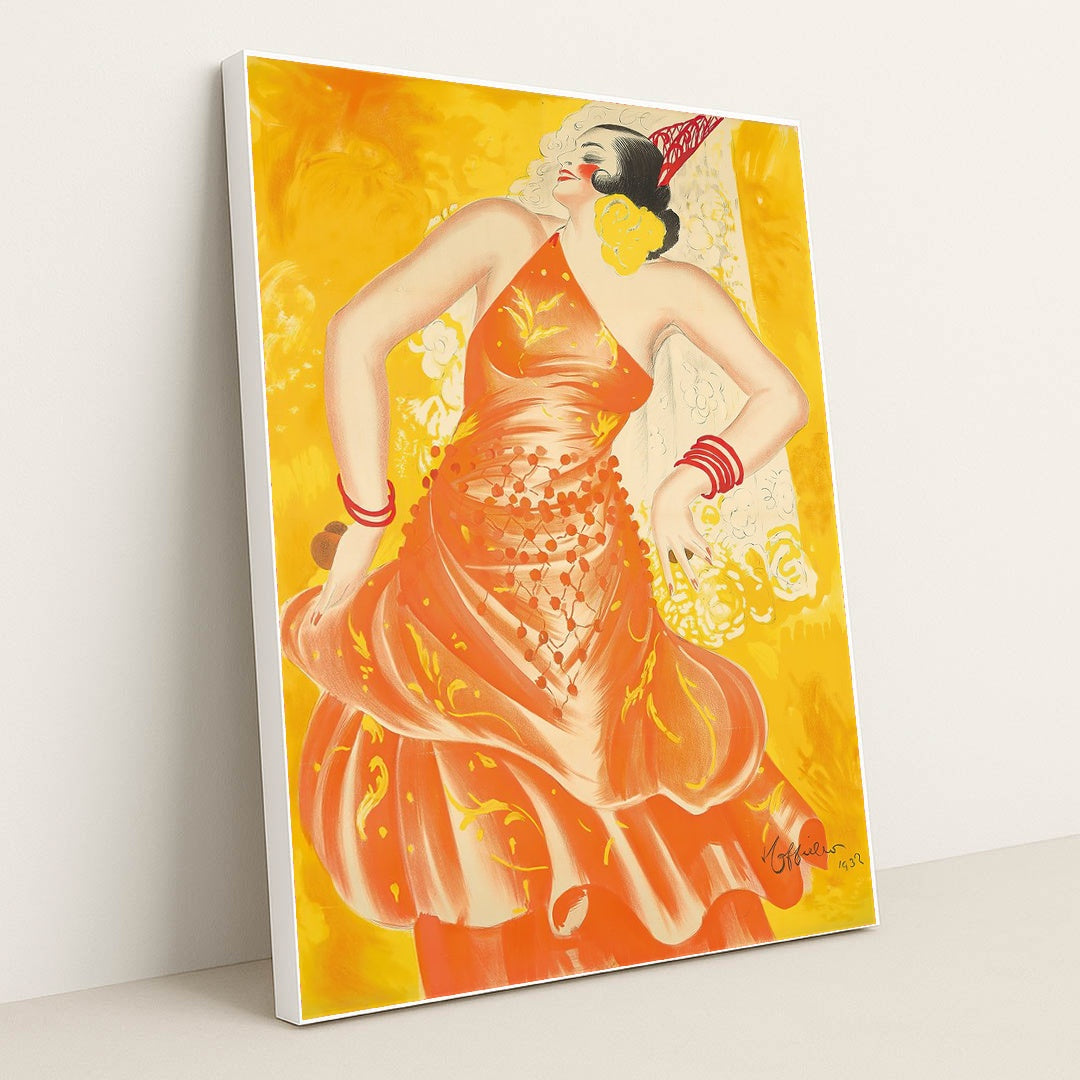 Conchita Supervia (1932) by Leonetto Cappiello - White Frame Stretchiez