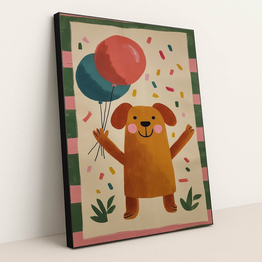 Confetti Celebration by Melissa King - Black Frame Stretchiez