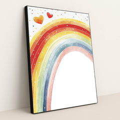 Confetti Rainbow by Melissa King - Black Frame Stretchiez