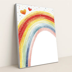Confetti Rainbow by Melissa King - Silver Frame Stretchiez