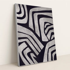 Linear Sketch for Contemporary Spaces by Tyler Jacobs - Silver Frame Stretchiez