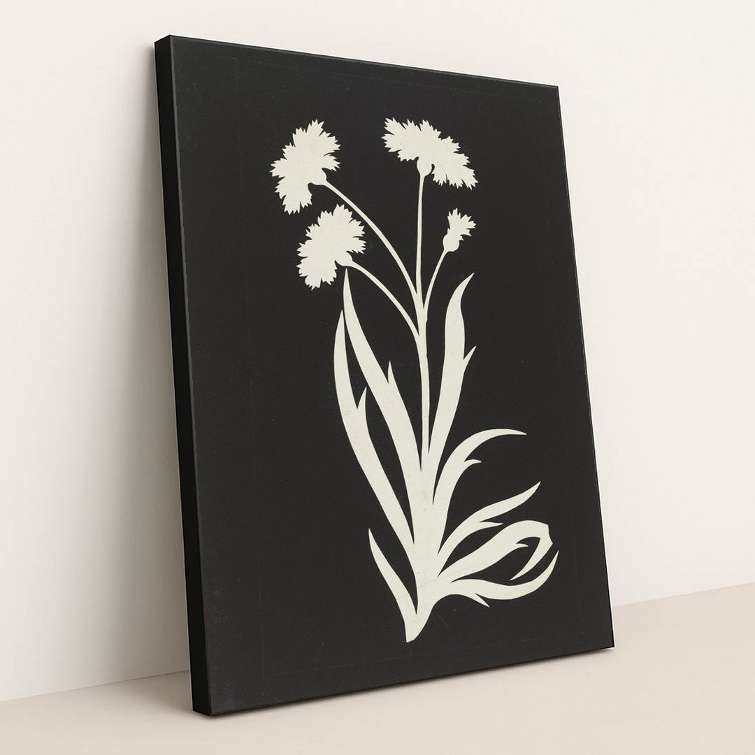 Cornflower by Philipp Otto Runge - Black Frame Stretchiez
