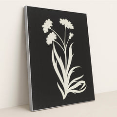 Cornflower by Philipp Otto Runge - Silver Frame Stretchiez