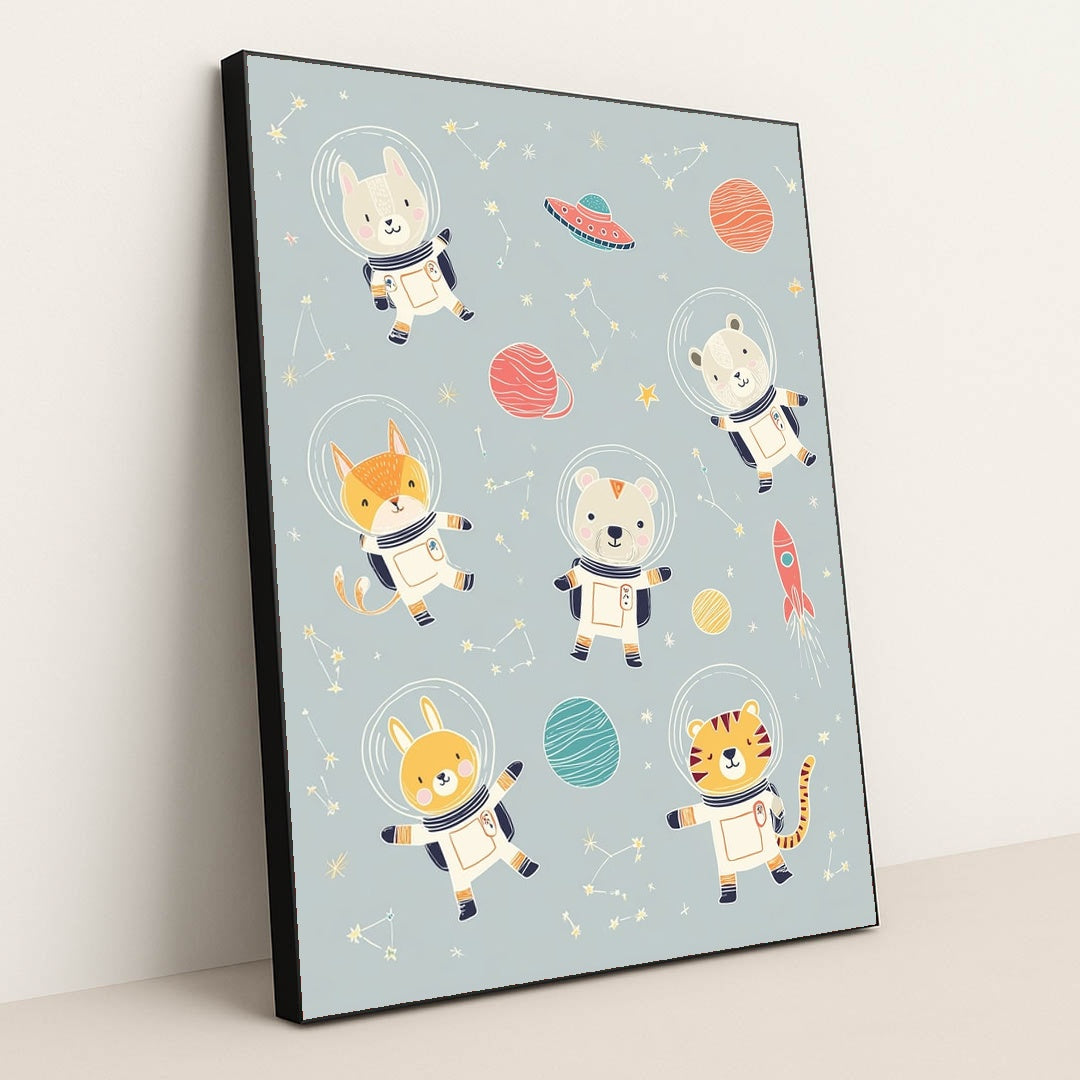 Cosmic Critters by Melissa King - Black Frame Stretchiez