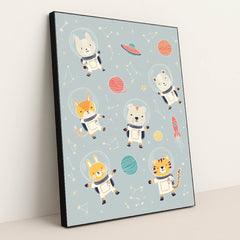 Cosmic Critters by Melissa King - Black Frame Stretchiez