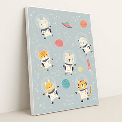 Cosmic Critters by Melissa King - White Frame Stretchiez