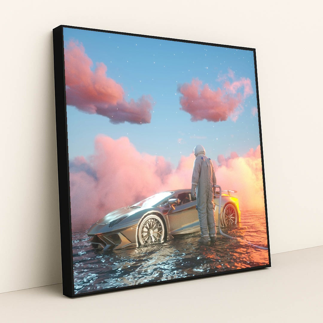 Cosmic Drift by KNXRT - Black Frame Stretchiez