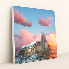 Cosmic Drift by KNXRT - White Frame Stretchiez