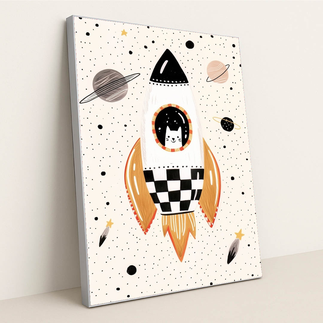 Cosmic Kitty by Melissa King - Silver Frame Stretchiez