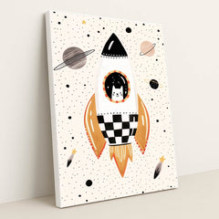 Cosmic Kitty by Melissa King - White Frame Stretchiez