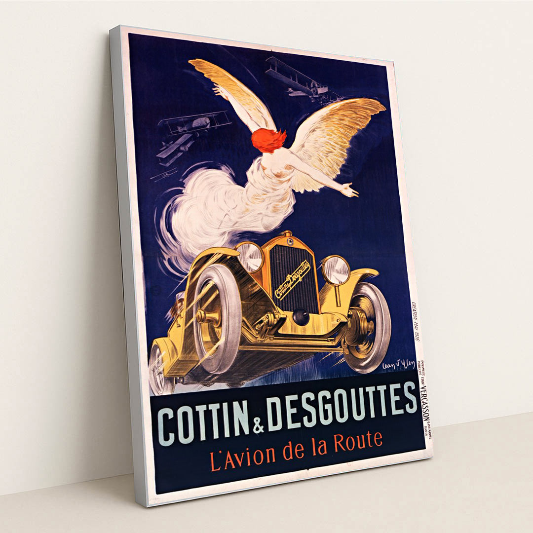 Cottin et Desgouttes, l’avion de la route (1926) by Jean d'Ylen - Silver Frame Stretchiez