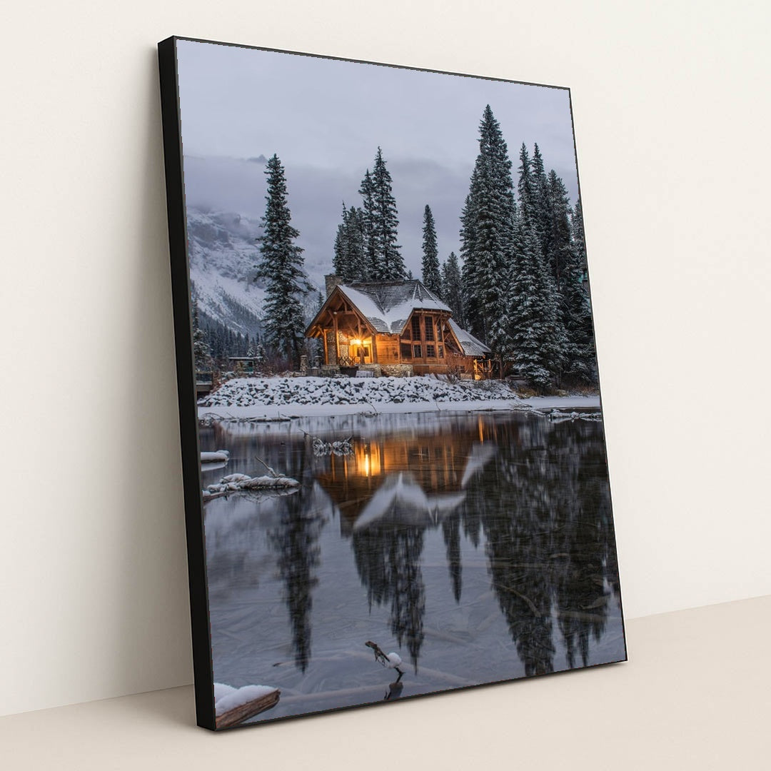 Cabin Light by Ian Keefe - Black Frame Stretchiez
