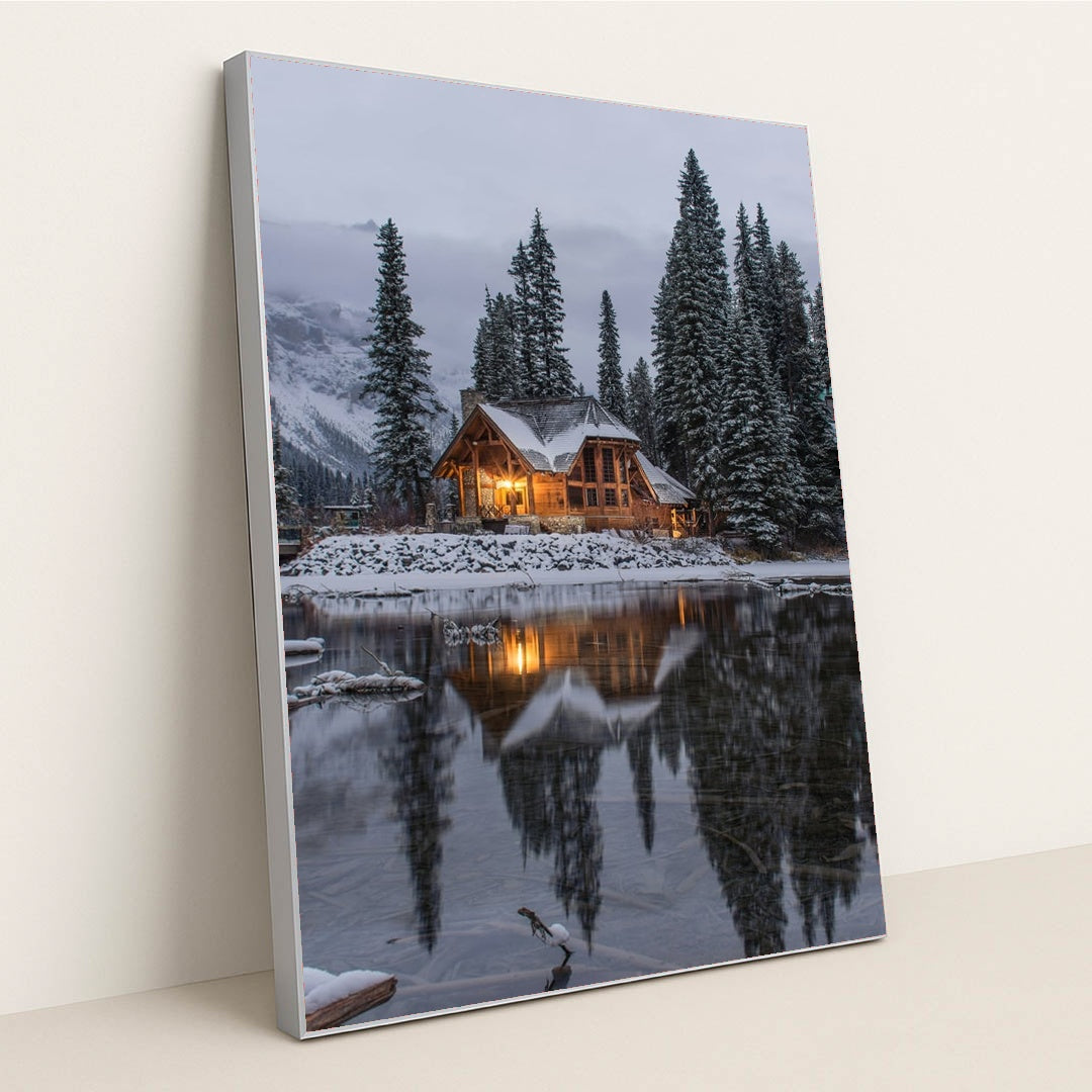 Cabin Light by Ian Keefe - Silver Frame Stretchiez