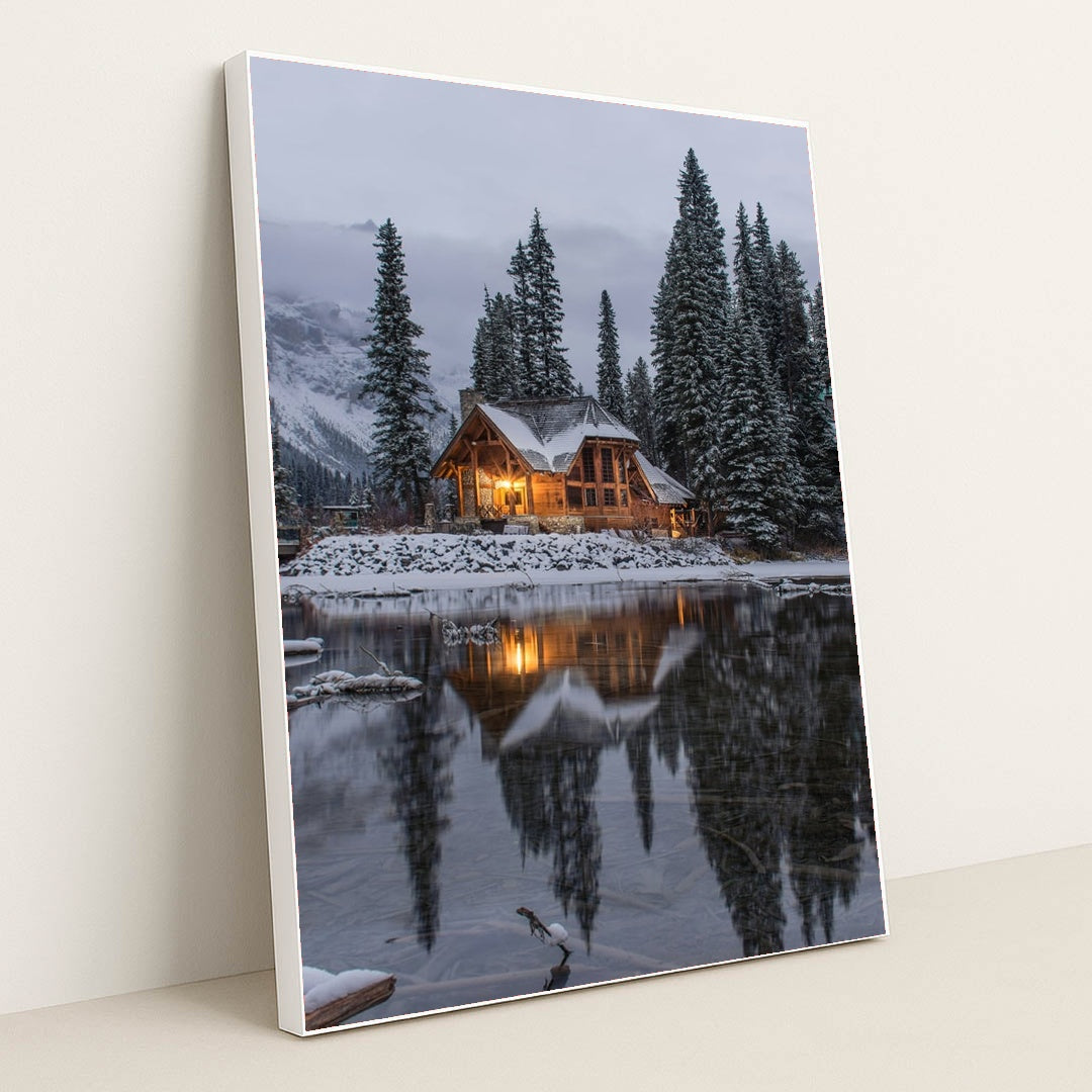 Cabin Light by Ian Keefe - White Frame Stretchiez