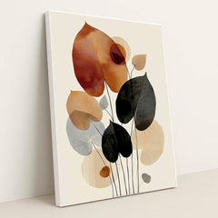 Cream and Cinnabar by Sarah Jones - White Frame Stretchiez