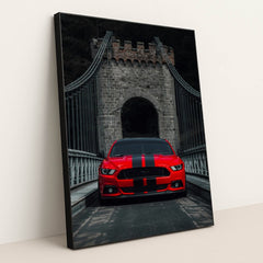 Crimson Passage by David Barros - Black Frame Stretchiez