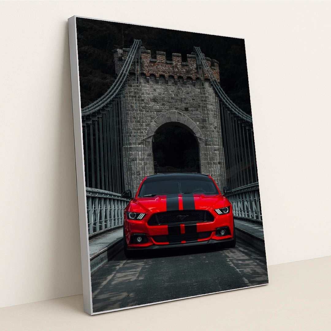 Crimson Passage by David Barros - Silver Frame Stretchiez