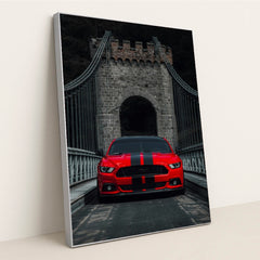 Crimson Passage by David Barros - Silver Frame Stretchiez
