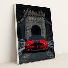 Crimson Passage by David Barros - White Frame Stretchiez