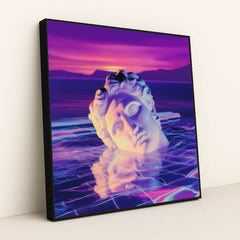 Cyber Pompeii: Luminous Vein by Kai Satori - Black Frame Stretchiez
