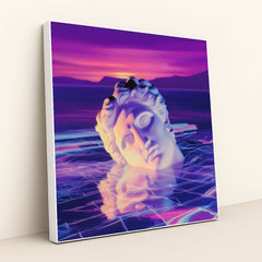 Cyber Pompeii: Luminous Vein by Kai Satori - White Frame Stretchiez