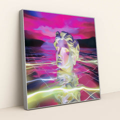 Cyber Pompeii: Neon Ashes by Kai Satori - Silver Frame Stretchiez