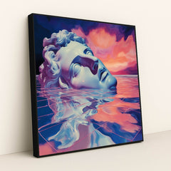 Cyber Pompeii: Sunset Veil by Kai Satori - Black Frame Stretchiez