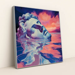 Cyber Pompeii: Sunset Veil by Kai Satori - Silver Frame Stretchiez