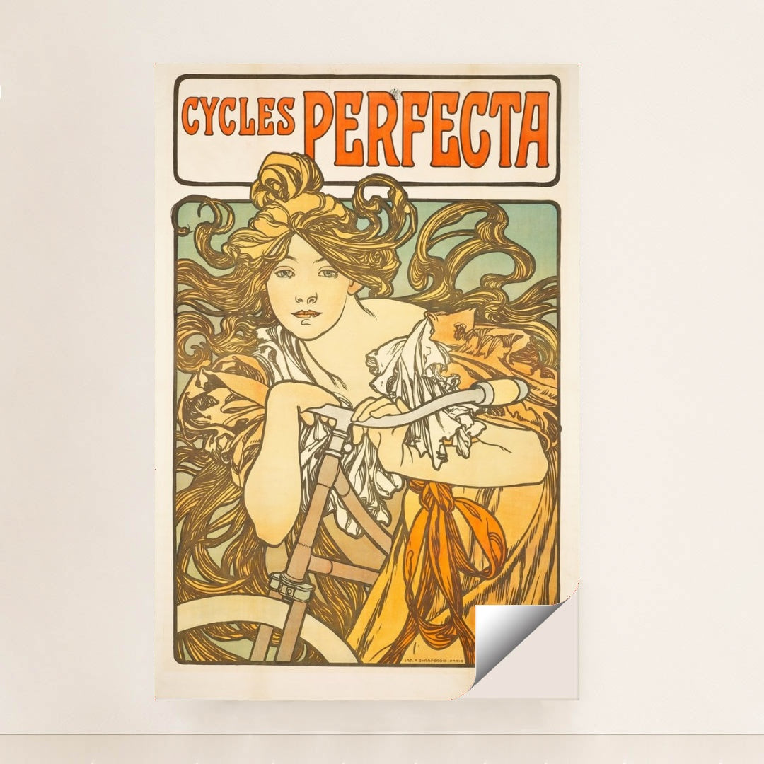 Cycles Perfecta (1897) by Alphonse Mucha - Peeliez