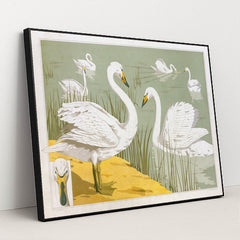 Cygne sauvage (1897) by Maurice Pillard Verneuil - Black Frame Stretchiez