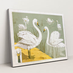 Cygne sauvage (1897) by Maurice Pillard Verneuil - Silver Frame Stretchiez