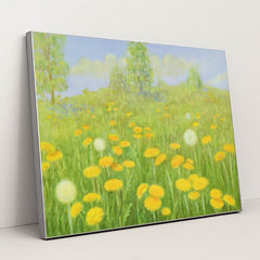 Dandelion (1937) by Lafayette F. Cargill - Silver Frame Stretchiez