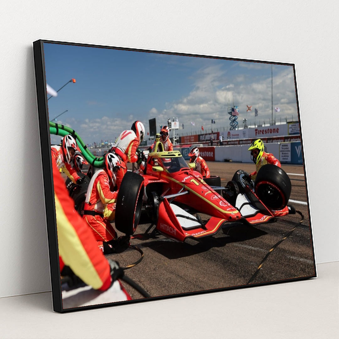 David Malukas — Firestone Grand Prix of St  Petersburg | Race Day Moment by Chris Owens - Black Frame Stretchiez