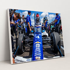 David Malukas — Indianapolis 500 Qualifying | Full Speed by Amber Pietz - White Frame Stretchiez