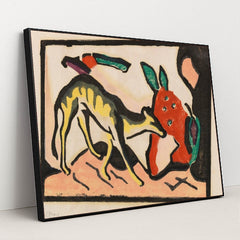 Der Blaue Reiter (1912) by Wassily Kandinsky - Black Frame Stretchiez