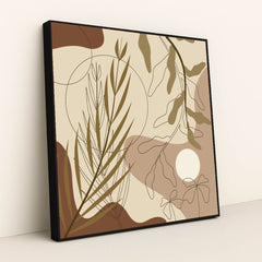 Desert Botanica by Mohammad Bazar - Black Frame Stretchiez