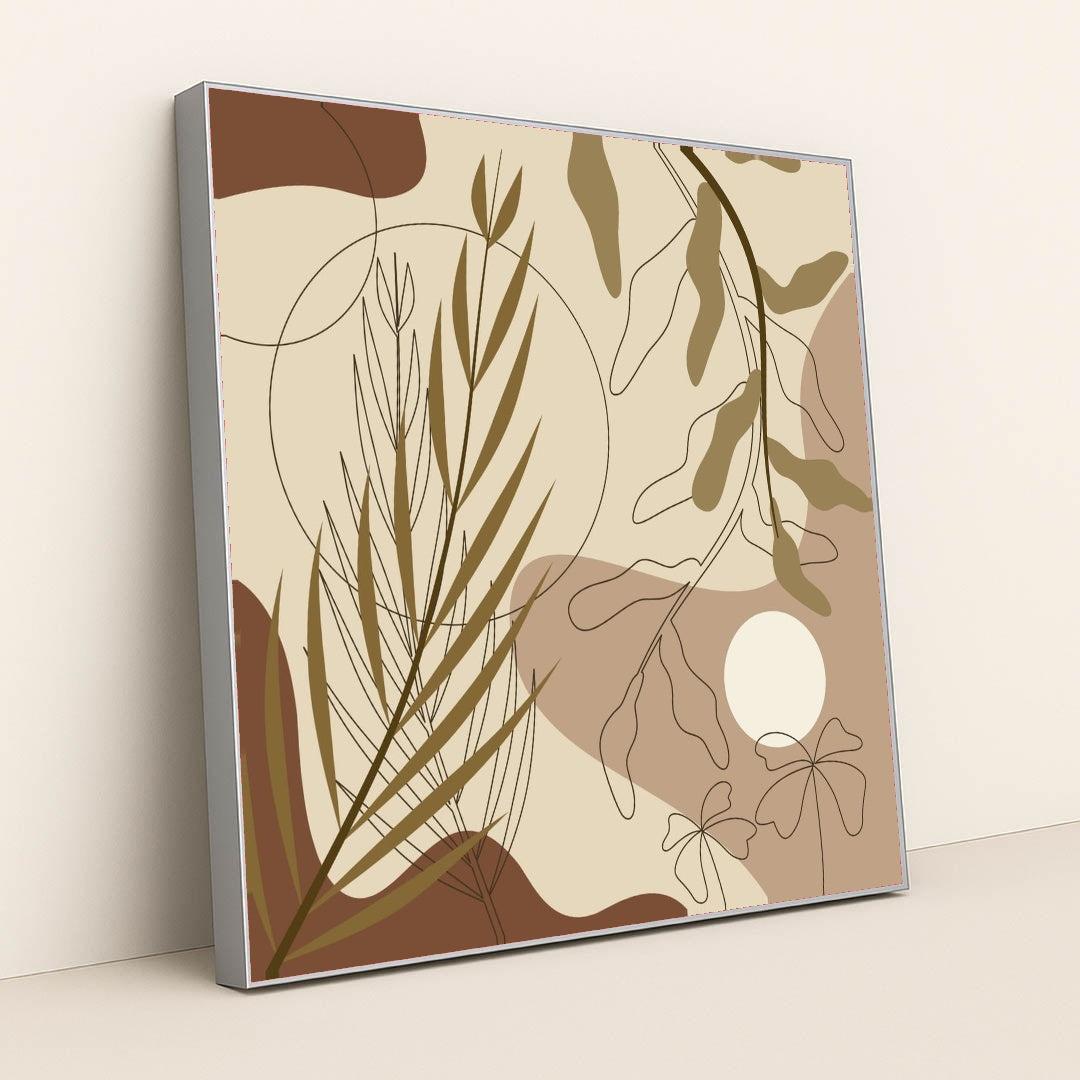 Desert Botanica by Mohammad Bazar - Silver Frame Stretchiez