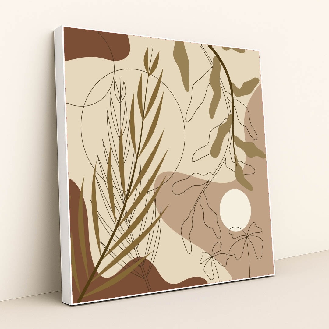 Desert Botanica by Mohammad Bazar - White Frame Stretchiez