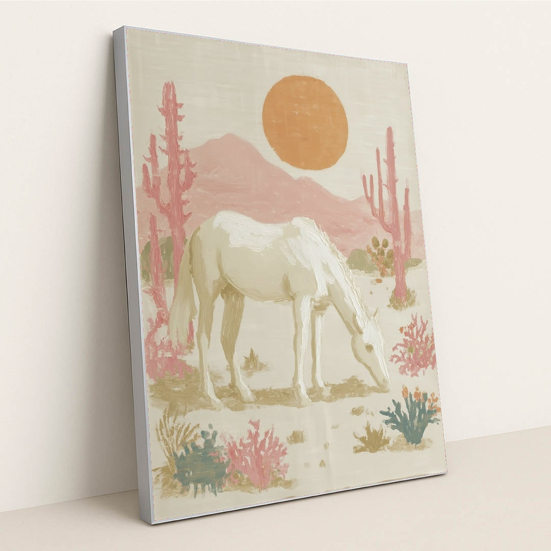Desert Moon Horse by Anna Stone - Silver Frame Stretchiez