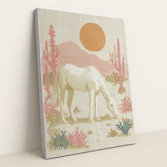 Desert Moon Horse by Anna Stone - Silver Frame Stretchiez